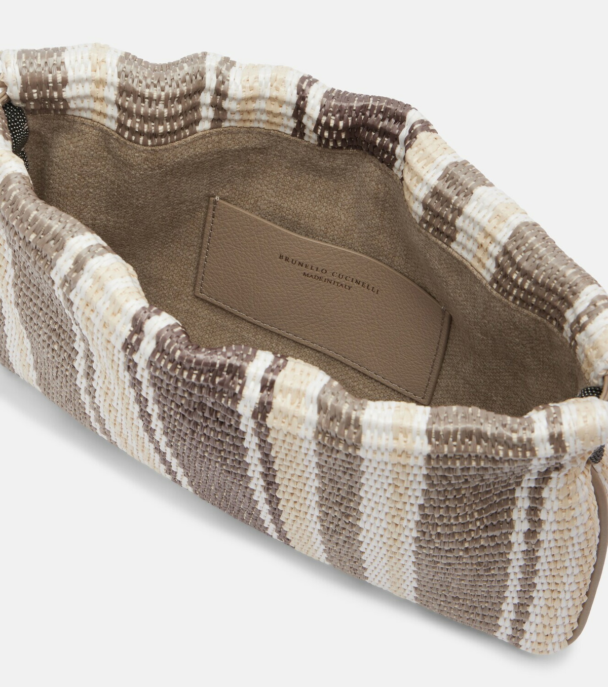 Brunello Cucinelli Mellow Small striped crossbody bag