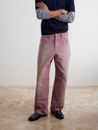 Auralee - Straight-Leg Cotton Trousers - Red