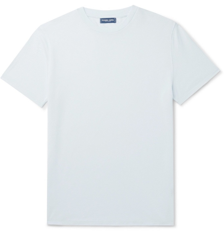 Photo: Frescobol Carioca - Slim-Fit Cotton-Piqué T-Shirt - Gray