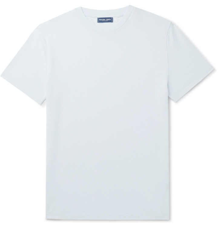 Photo: Frescobol Carioca - Slim-Fit Cotton-Piqué T-Shirt - Gray