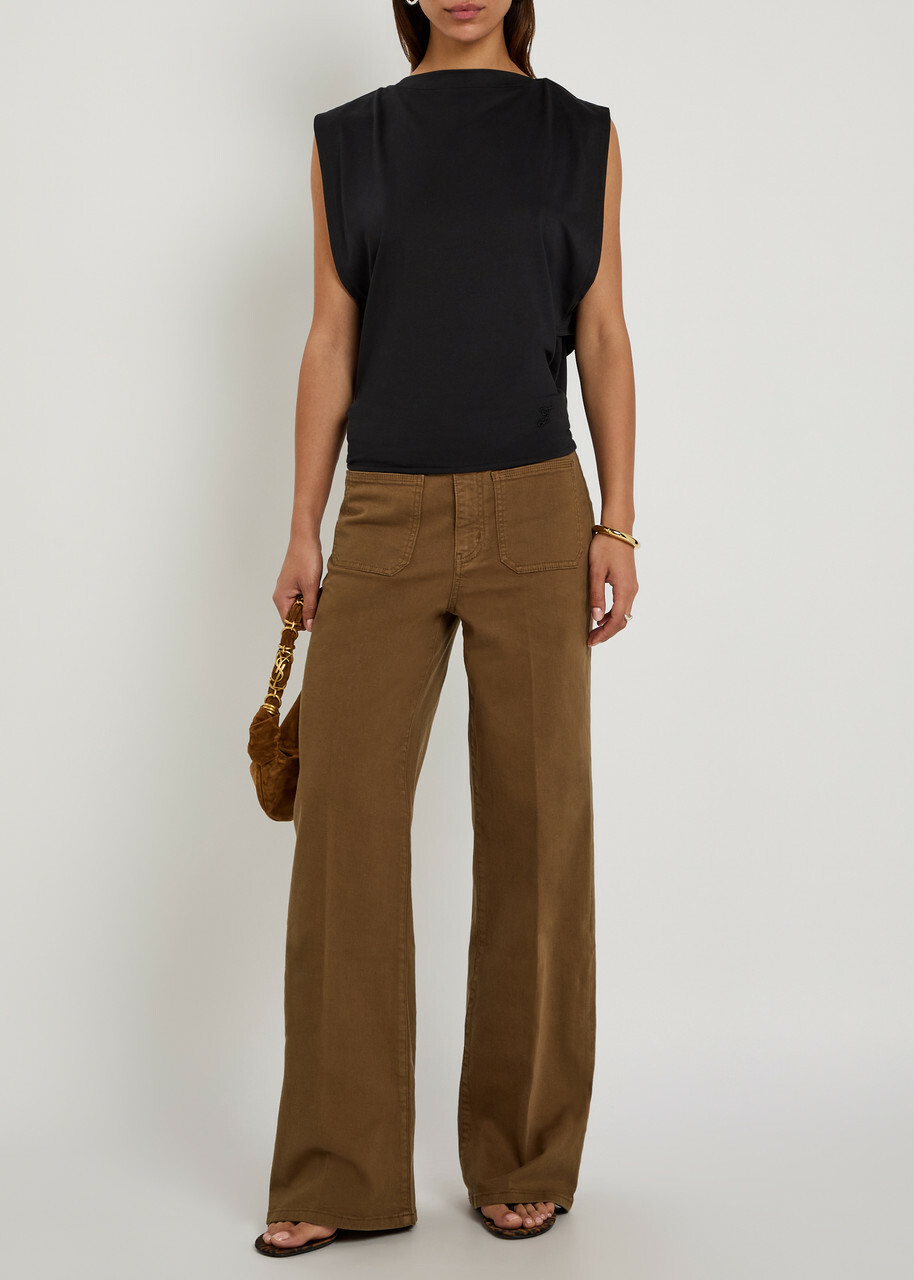 Frame Le Slim Palazzo Wide-leg Jeans Brown
