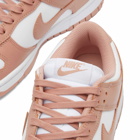 Nike Women's Dunk Low W Sneakers in White/Rose Whisper