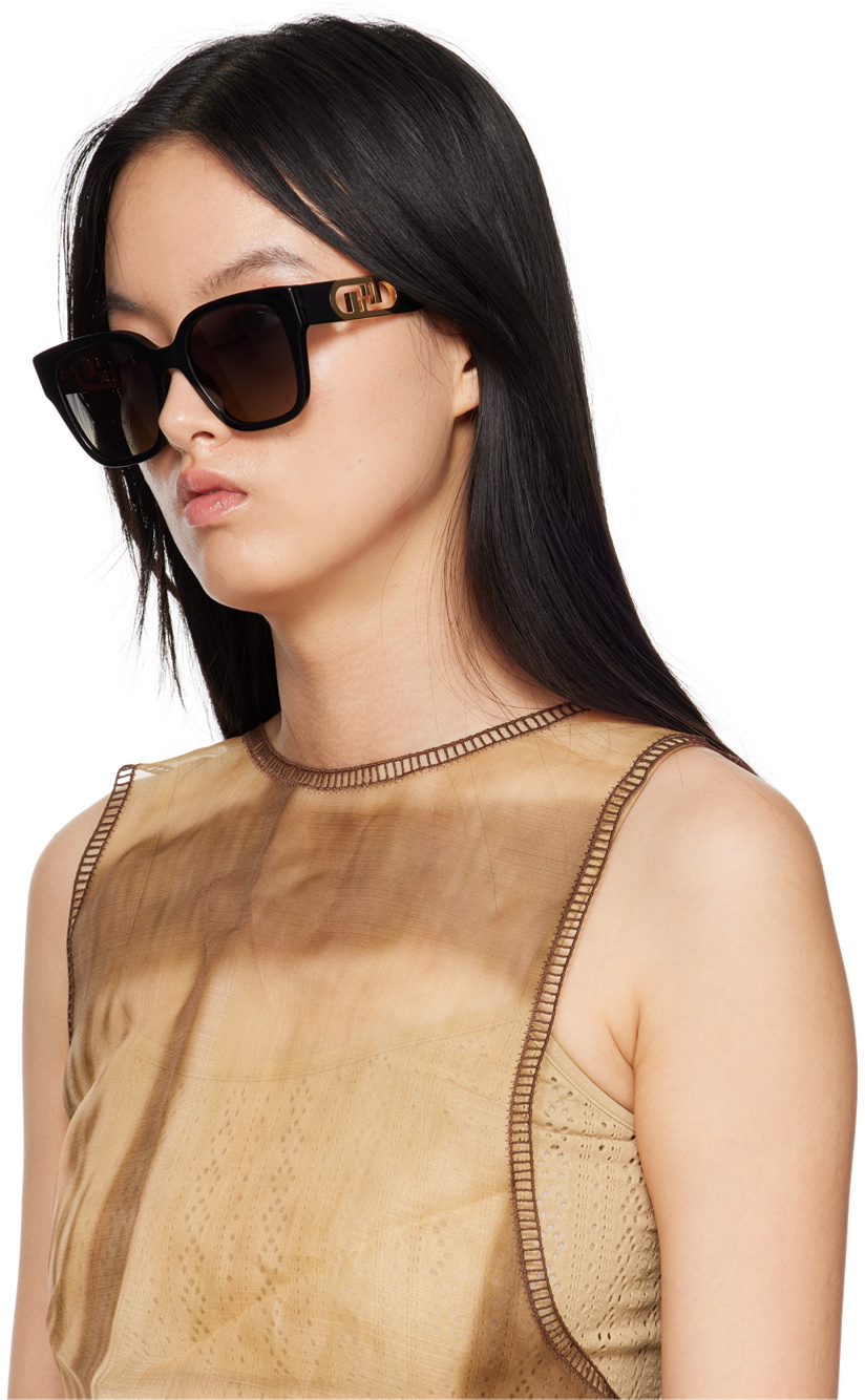 FENDI ブラック O'Lock サングラス Fendi Black O'Lock Sunglasses Fendi