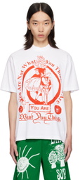 Online Ceramics White 'You Are What You Think' T-Shirt