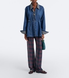 Dries Van Noten Checked denim shirt