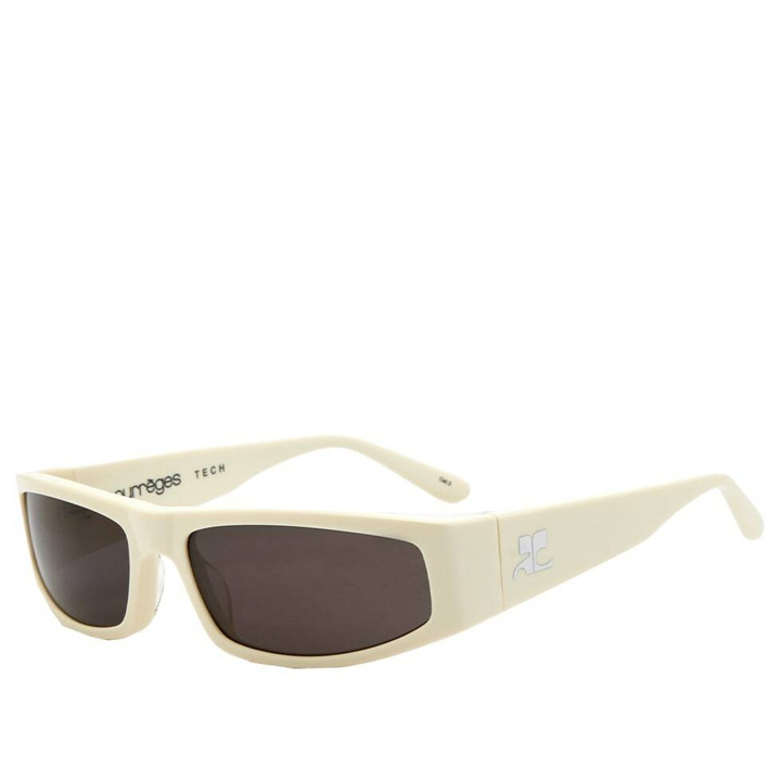 Photo: Courreges Women's Courrèges Techno Sunglasses in White