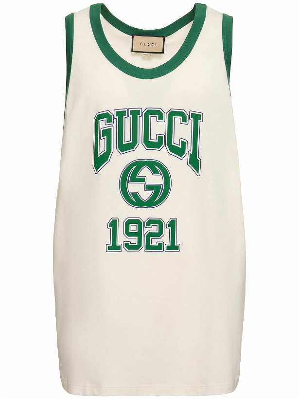 Photo: GUCCI - Iconic Cotton Jersey Tank Top