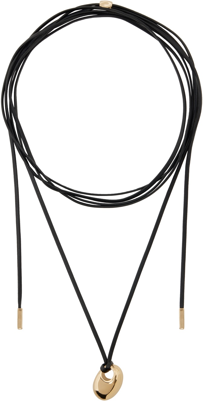 Isabel Marant Black Leather Necklace