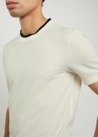 Dolce & Gabbana Logo-embroidered Piqué Cotton T-shirt White
