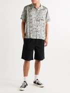 Stussy - Brushed Cotton-Twill Shorts - Black