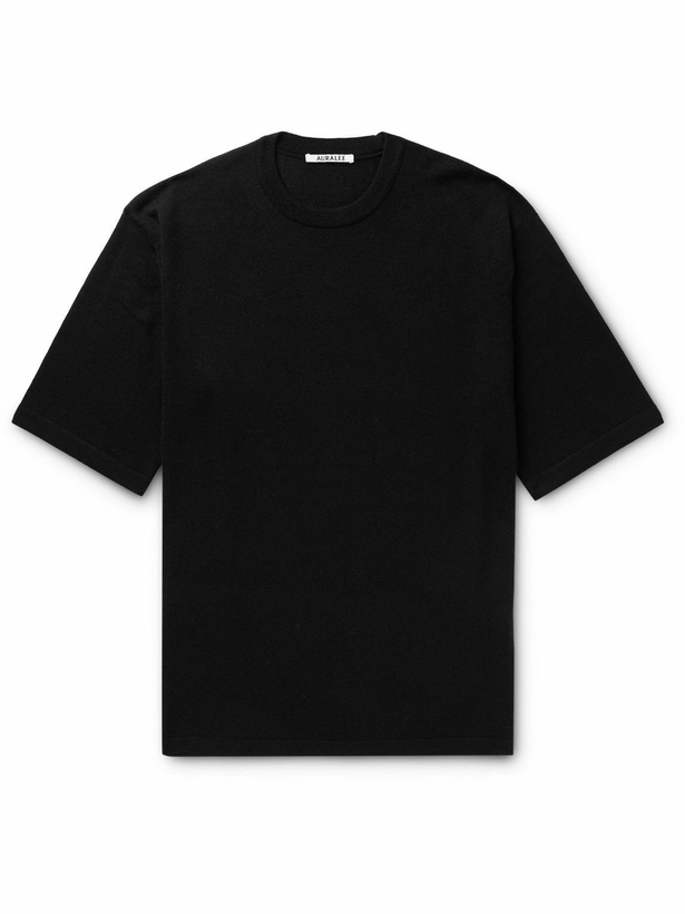 Photo: Auralee - Cashmere T-Shirt - Black