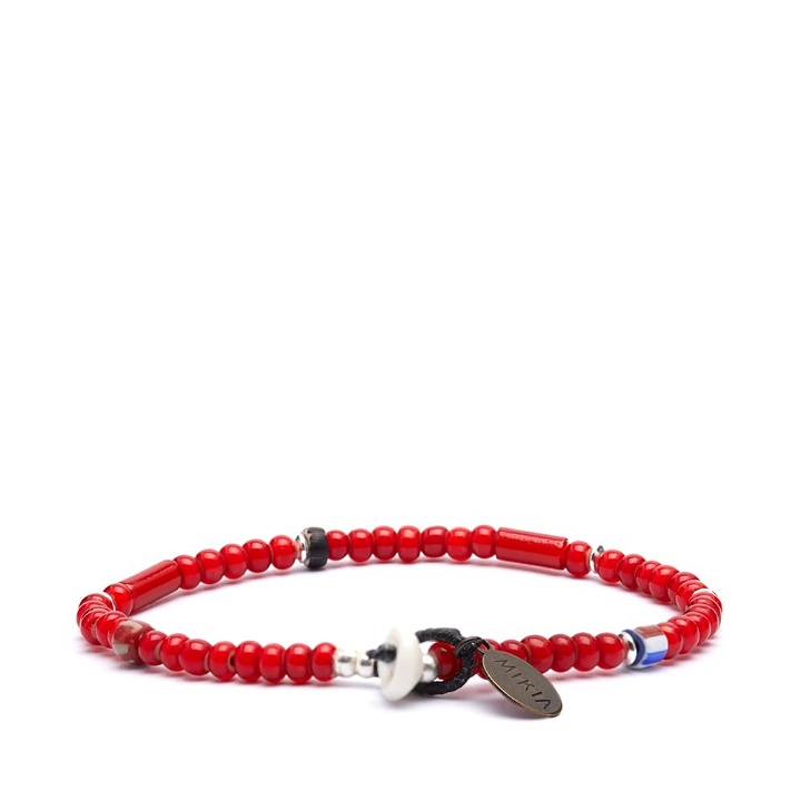 Photo: Mikia Men's Beaded Bracelet in Red