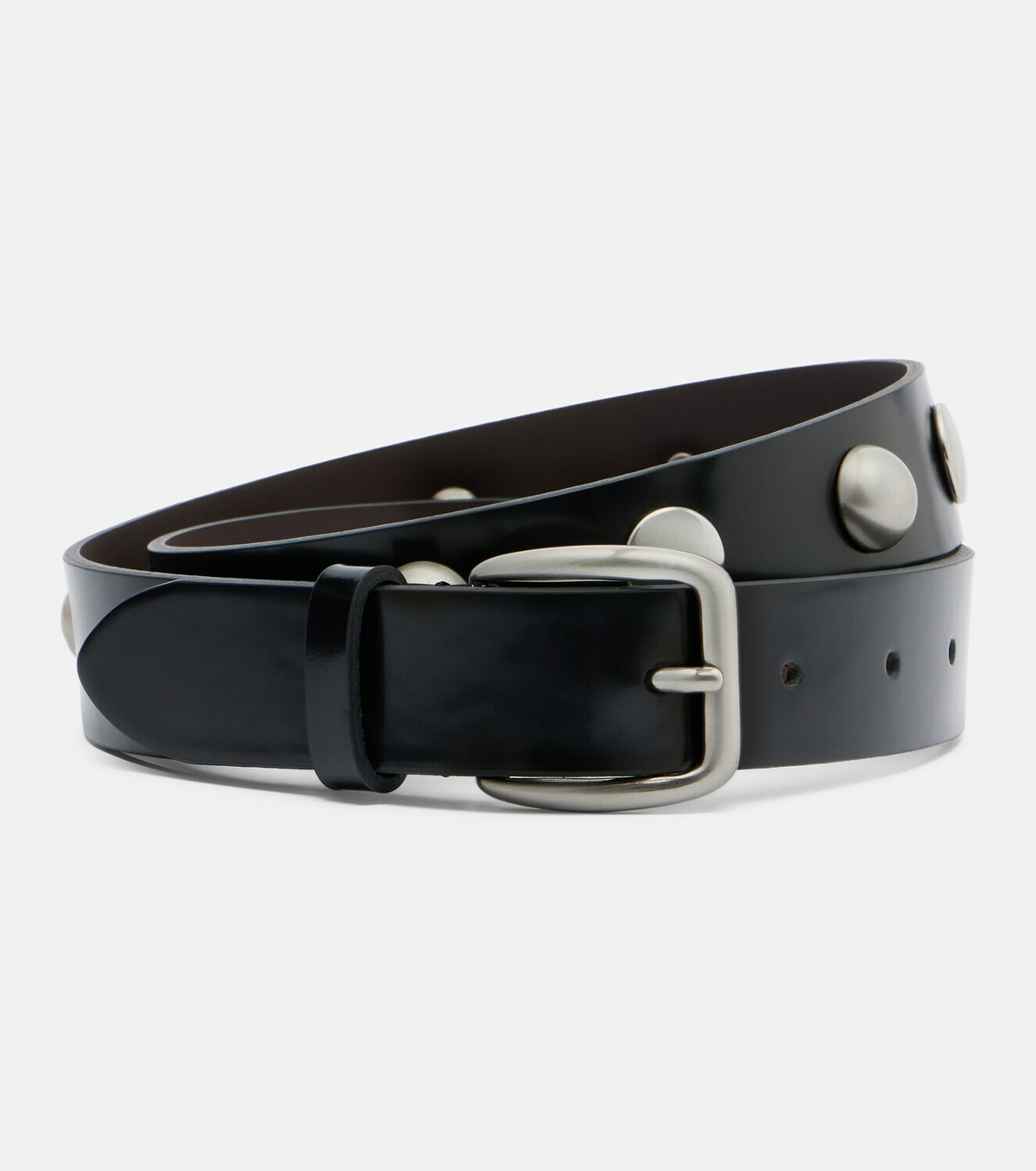 Nour Hammour Studded leather belt