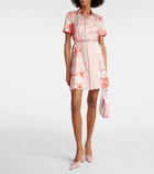 Versace Barocco Sea silk twill shirt dress