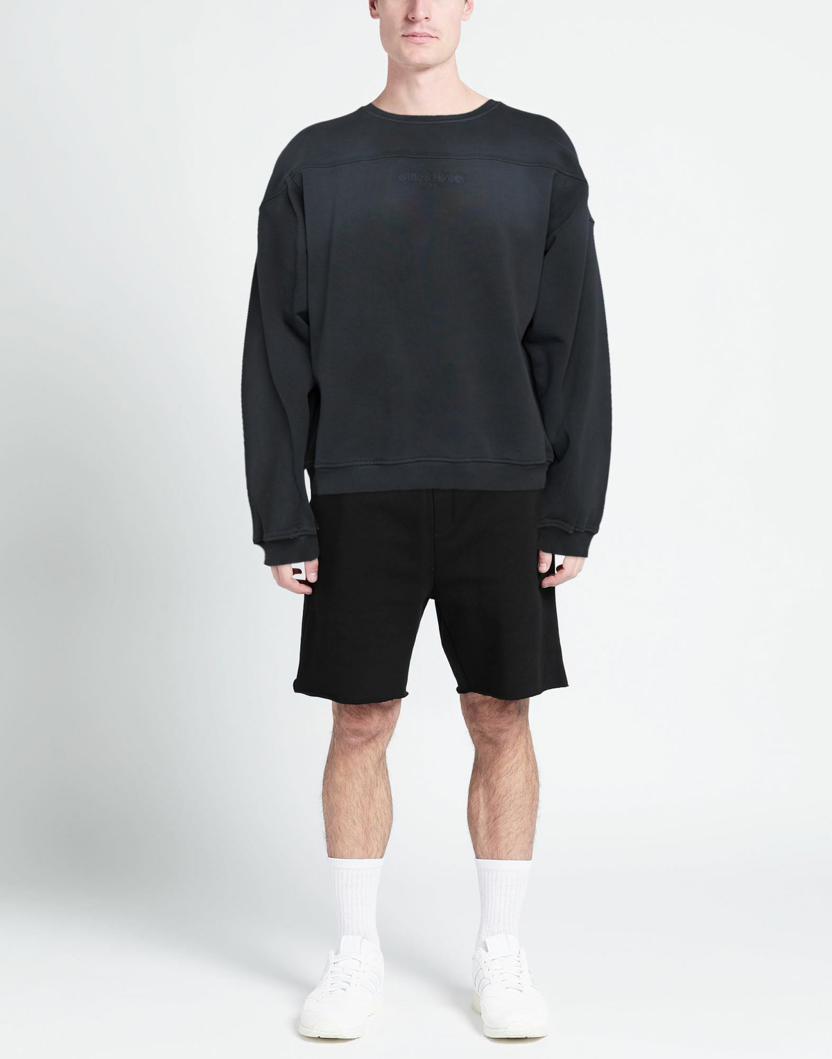 Guess Mens Sweatshirt in Black
