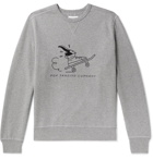 Pop Trading Company - Joost Swarte Printed Mélange Fleece-Back Cotton-Jersey Sweatshirt - Gray