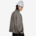 MKI Men's Mohair Blend Knit Track Jacket in Brown Marl