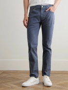 Sid Mashburn - Straight-Leg Cotton-Blend Twill Trousers - Blue