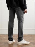 Incotex - Slim-Fit Straight-Leg Stretch Modal and Cotton-Blend Trousers - Gray