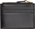 Valentino Garavani Brown & Black Viva Superstar Nappa Leather Card Holder