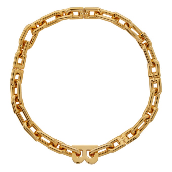 Photo: Balenciaga Gold B Chain Necklace
