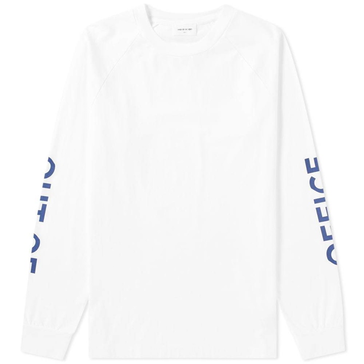 Photo: Wood Wood Long Sleeve Out of Office Han Tee White