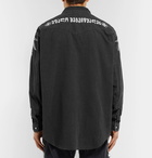 Vetements - Levi's Embroidered Denim Shirt - Black