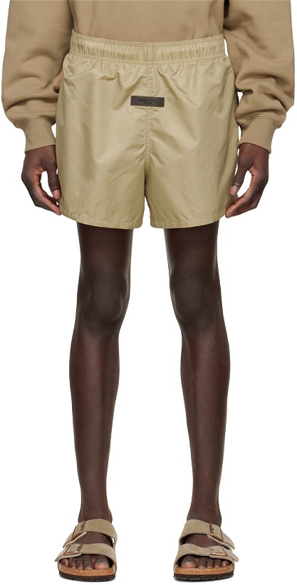 Photo: Essentials Tan Nylon Shorts
