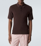 Dolce&Gabbana Ribbed-knit cotton polo sweater