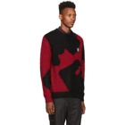 Marcelo Burlon County of Milan Black and Red Camou Sweater
