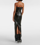 Rick Owens Denim bustier gown