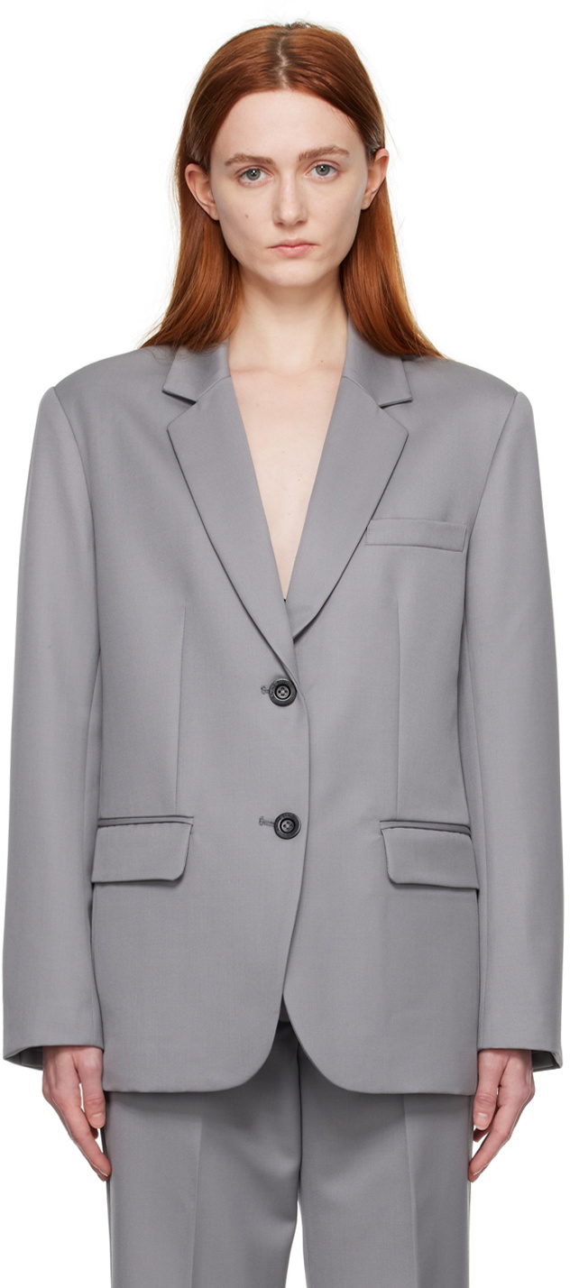 ANINE BING Gray Classic Blazer ANINE BING