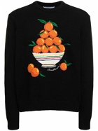 CASABLANCA - Intarsia Cotton Knit Sweater