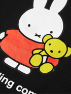 POP TRADING COMPANY - Miffy Logo-Print Cotton-Jersey T-Shirt - Black