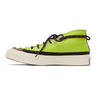 Converse Green and Burgundy Deck Star Zip Sneakers