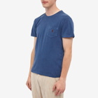 Polo Ralph Lauren Men's Slub Pocket T-Shirt in Light Navy