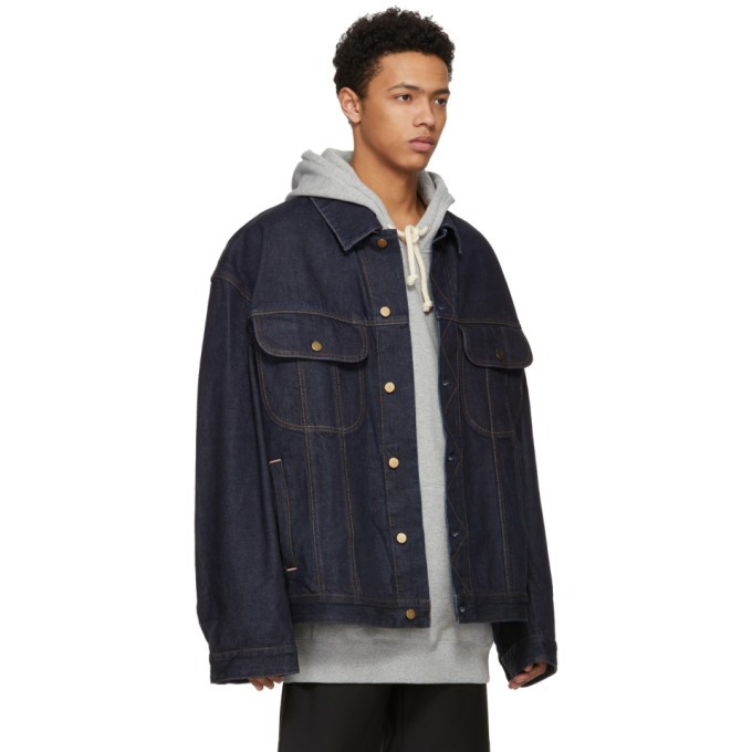 Acne Studios Bla Konst Indigo Denim Pepper Jacket Acne Studios Bla