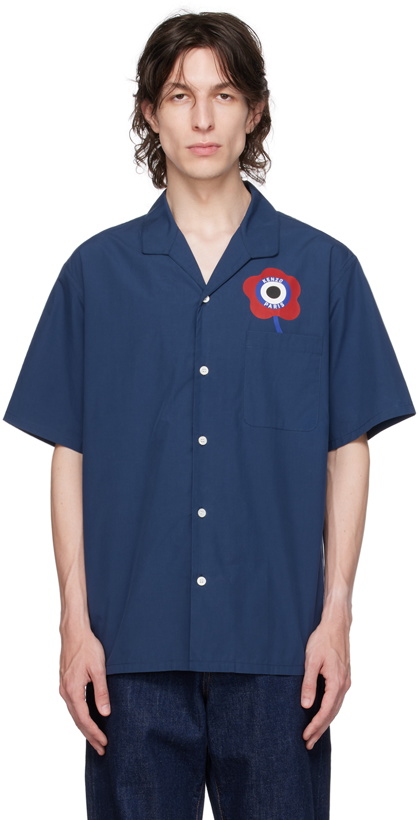 Photo: Kenzo Navy Kenzo Paris 'Kenzo Target' Shirt