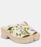 Loewe Paula's Ibiza Petal 80 platform mules
