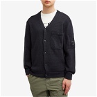C.P. Company Men's Lens Knit Cardigan in Total Eclipse