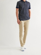 RLX Ralph Lauren - Slim-Fit Striped Cotton-Blend Piqué Golf Polo Shirt - Blue