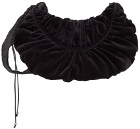 Renli Su Black Velvet Shoulder Bag