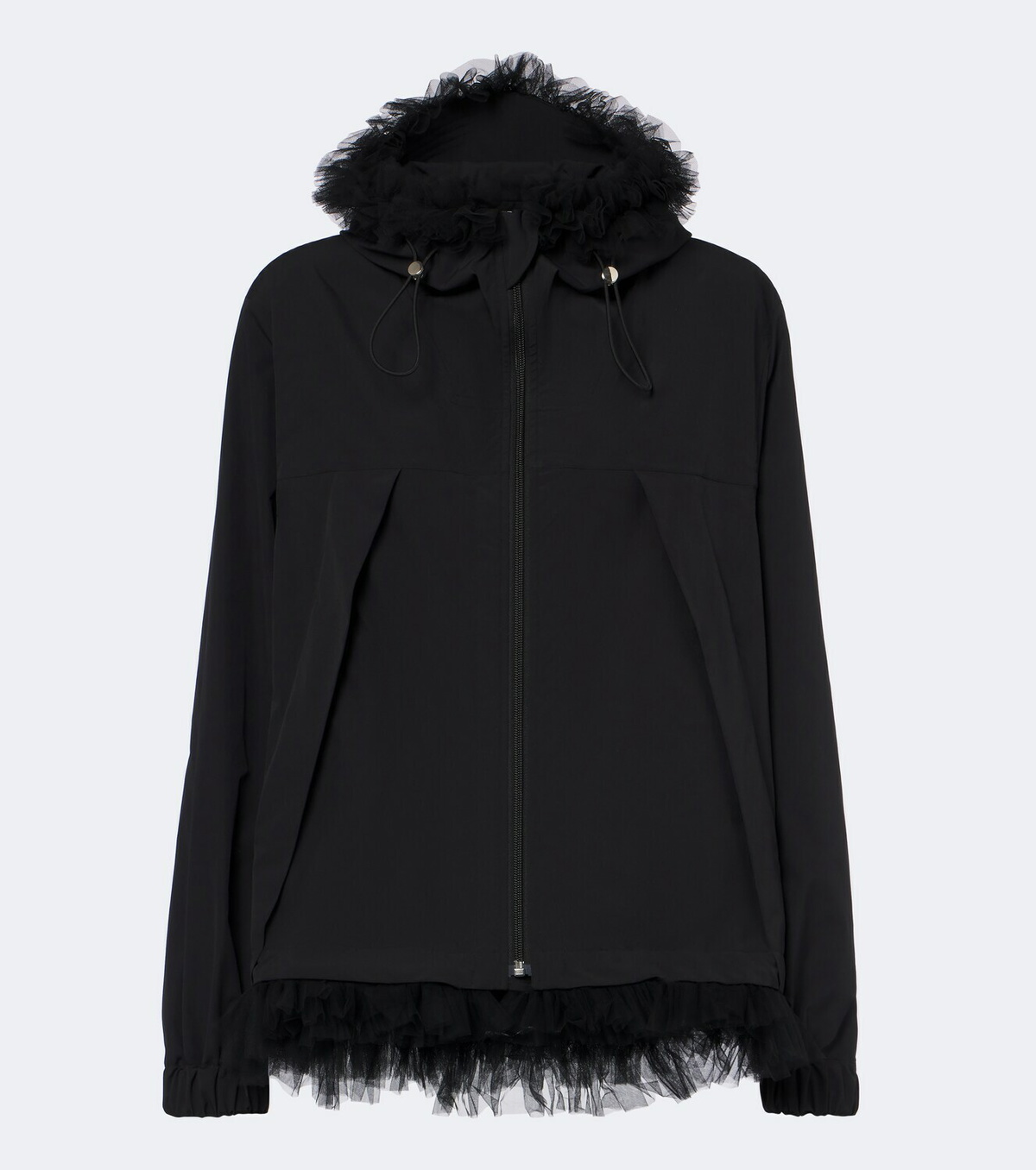 Noir Kei Ninomiya Tulle-trimmed technical jacket