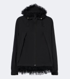 Noir Kei Ninomiya Tulle-trimmed technical jacket