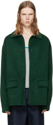 Marni Green Wool-Cashmere Jacket