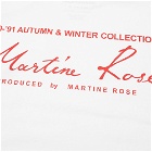 Martine Rose Funnel Neck Logo Long Sleeve Tee