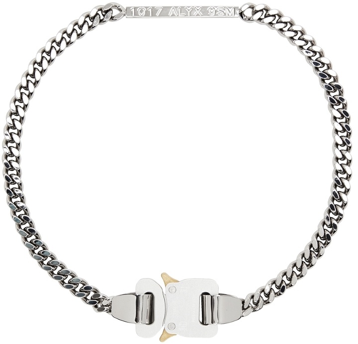 Photo: 1017 ALYX 9SM Silver Chain Link Buckle Necklace