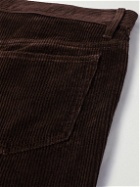 A.P.C. - Jean Straight-Leg Cotton and Linen-Blend Corduroy Trousers - Brown