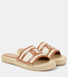 Tod's Leather-trimmed sandals