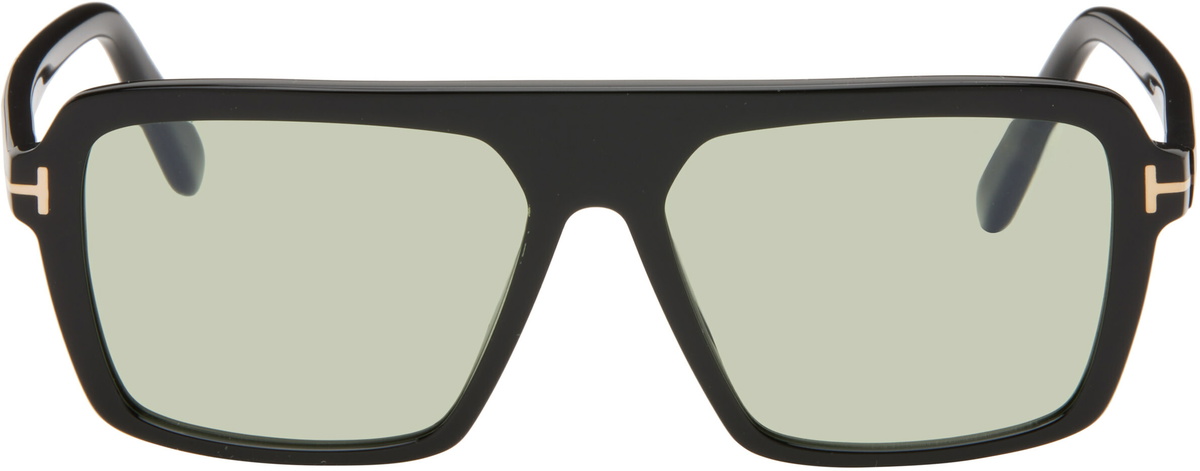Tom Ford Gold and Black Stephanie Sunglasses TOM FORD